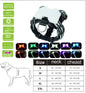 Led Pet Dog Luminous Collar Usb Rechargeable Silicone Collar Luminous Dog Neck Teddy Golden Retriever Large, Medium And Small