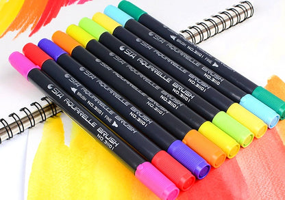 STA 80 Colors Set Water Based Ink Sketch Marker Pens Twin Tip Fine Brush Marker Pen For Graphic Drawing Manga Art Supplies - 图片 2