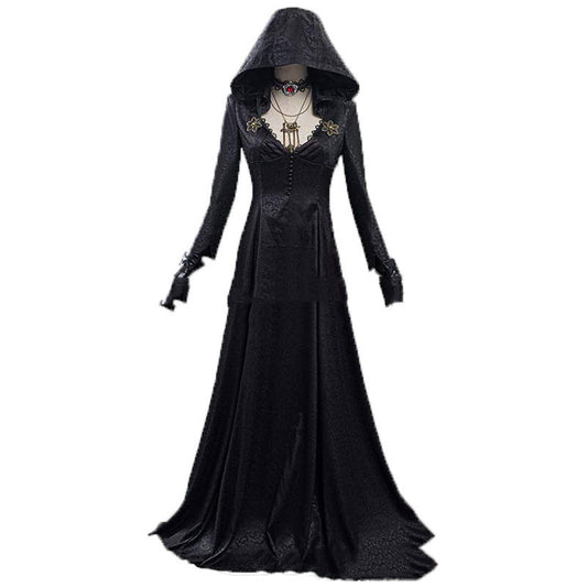 Evil Village Cosplay Costume Vampire Lady Dress Outfits Halloween Carnival Suit 1620800665026