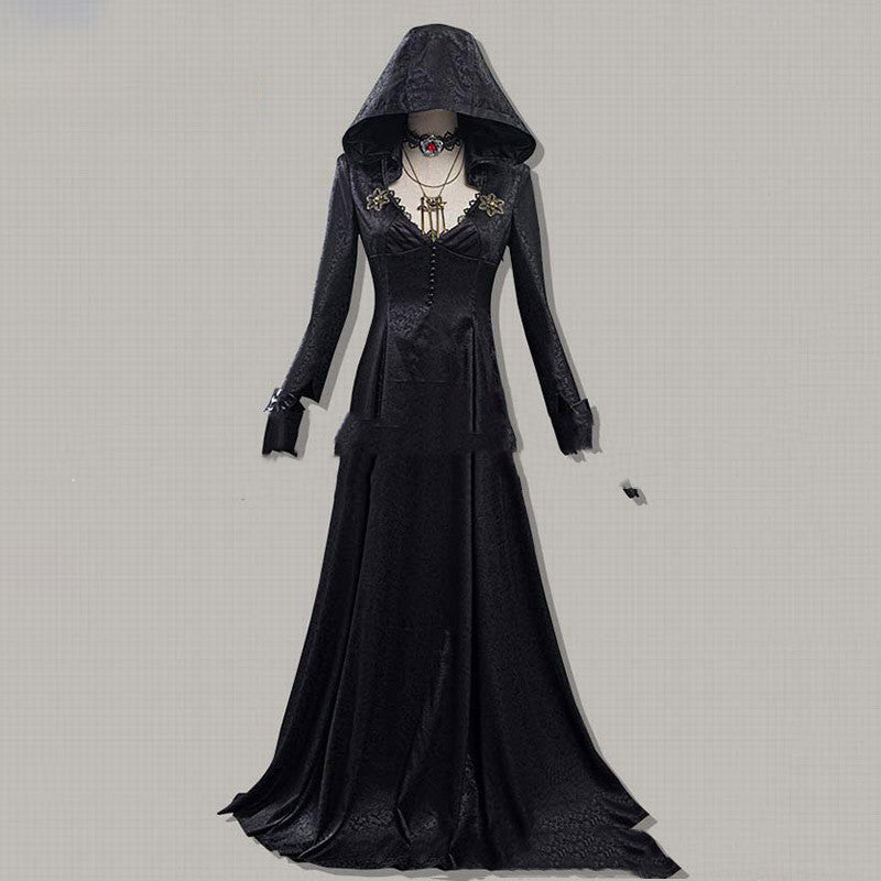 Evil Village Cosplay Costume Vampire Lady Dress Outfits Halloween Carnival Suit 1620800665028