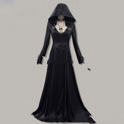 Evil Village Cosplay Costume Vampire Lady Dress Outfits Halloween Carnival Suit 1620800665028