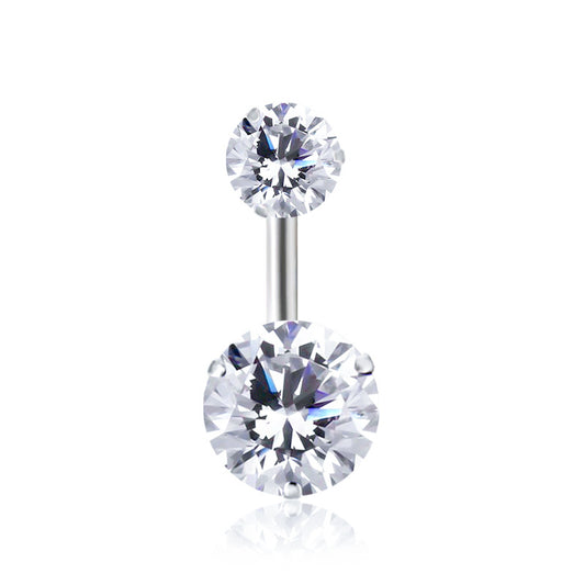 Steel Color Belly Button Piercing Punk Umbilical Umbilical Buckle Body Jewelry 1620801176273