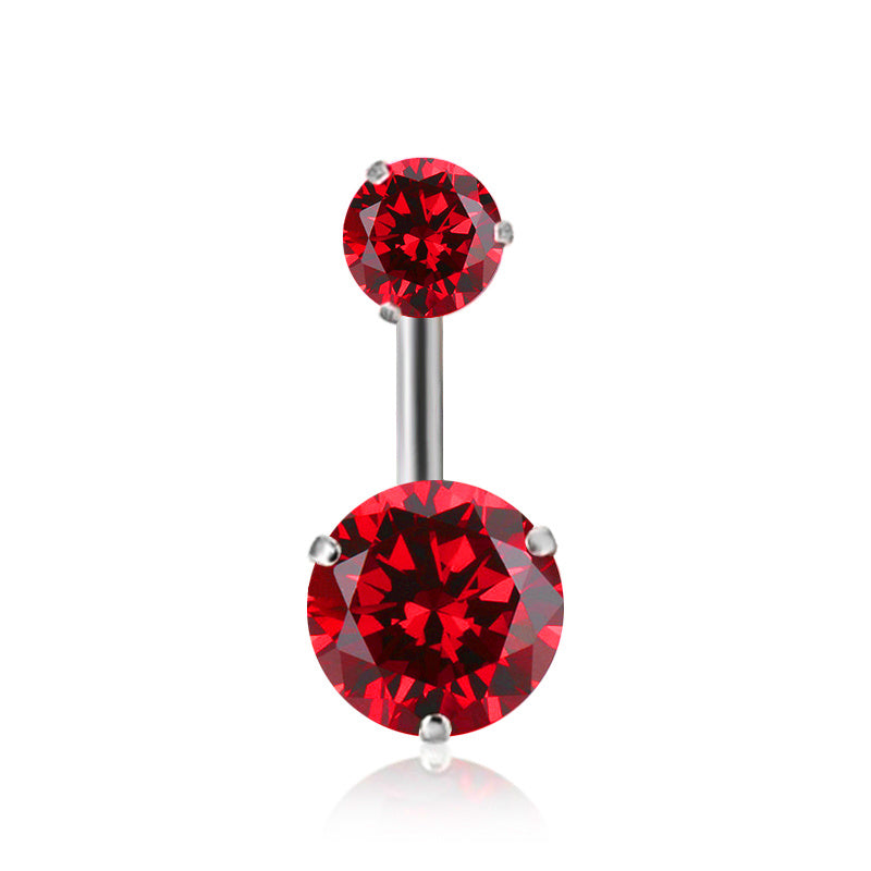 Steel Color Belly Button Piercing Punk Umbilical Umbilical Buckle Body Jewelry 1620801183334