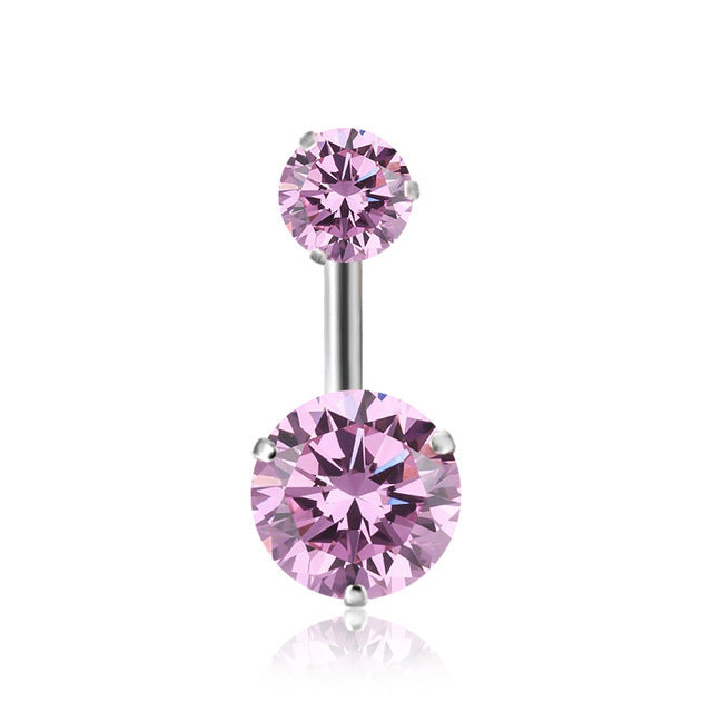 Steel Color Belly Button Piercing Punk Umbilical Umbilical Buckle Body Jewelry 1620801371114
