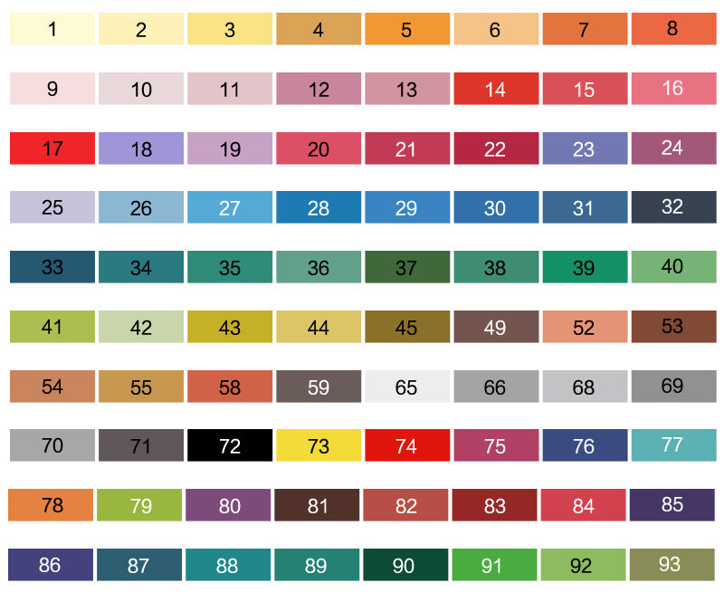 STA 80 Colors Set Water Based Ink Sketch Marker Pens Twin Tip Fine Brush Marker Pen For Graphic Drawing Manga Art Supplies - 图片 7
