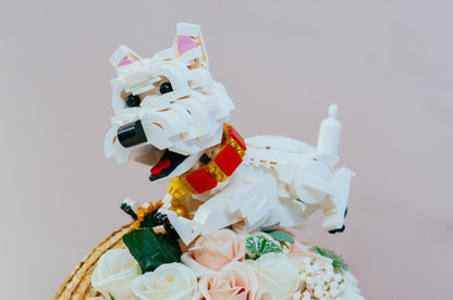 Cute Dog West Highland White Terrier Small Particle Assembly Building Blocks 1620805240264
