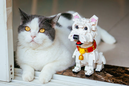 Cute Dog West Highland White Terrier Small Particle Assembly Building Blocks 1620805240269