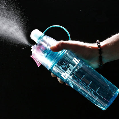 Sports Water Plastic Bottle Outdoor Creative Mist Spray with Leak Proof Portable Drinking Cup 1620812290045