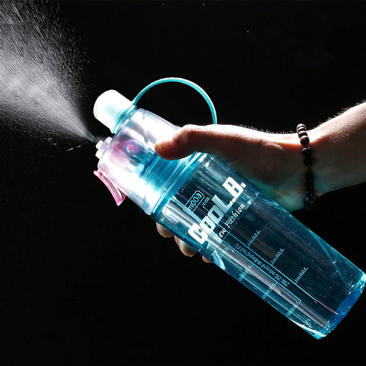 Sports Water Plastic Bottle Outdoor Creative Mist Spray with Leak Proof Portable Drinking Cup 1620812290045