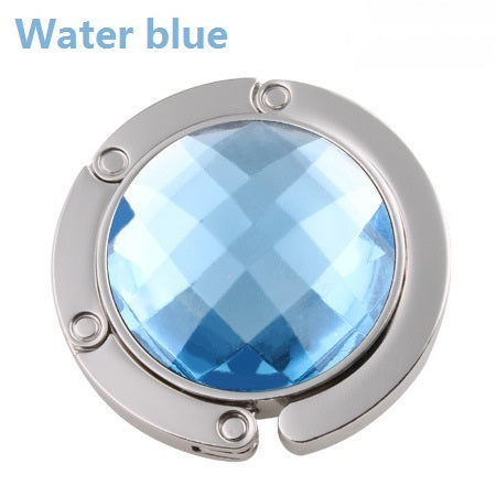 Fashion ladies crystal bag hook personality purple diamond metal bag hook 1620872092741