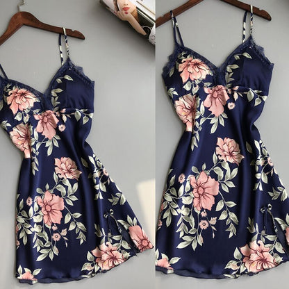 Robe Underwear women's night dress lace sleepwear Silk Satin 1620892853730