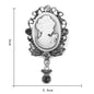 Retro Palace Brooch Female Brooch Female Anti Light European And American Fashion Beauty Head Picture Windbreaker Badge Pin C