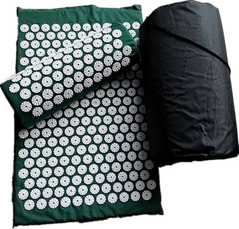 Round Buckle 27 NeedlesAcupuncture Mat, Yoga Mat, Massage Mat 3-Piece Set 1620895102867