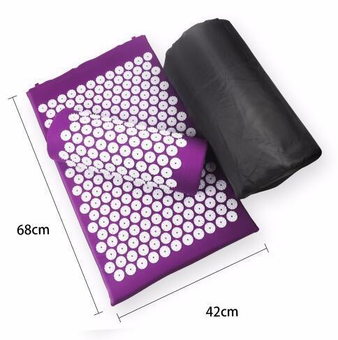 Round Buckle 27 NeedlesAcupuncture Mat, Yoga Mat, Massage Mat 3-Piece Set 1620895102872