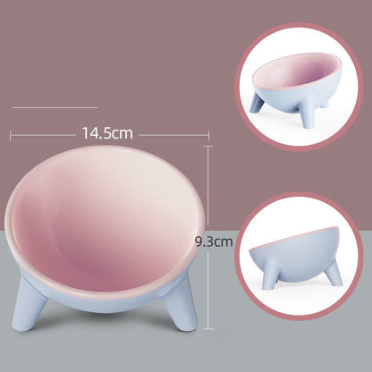 Cat Dog Bowl With Stand Pet Feeding Food Bowls Dogs Bunny Rabbit Nordic Color Feeder Product Supplies Pet Accessories 1620903