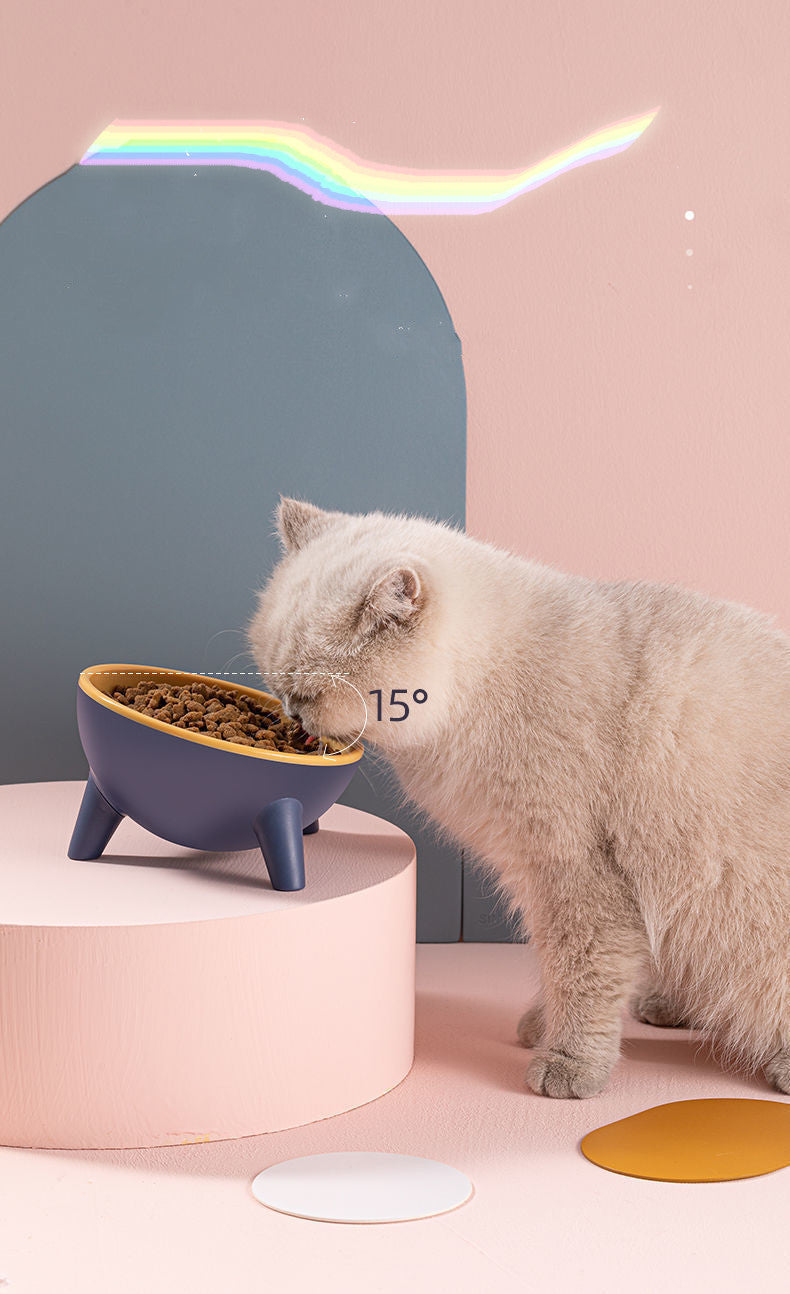 Cat Dog Bowl With Stand Pet Feeding Food Bowls Dogs Bunny Rabbit Nordic Color Feeder Product Supplies Pet Accessories 1620903
