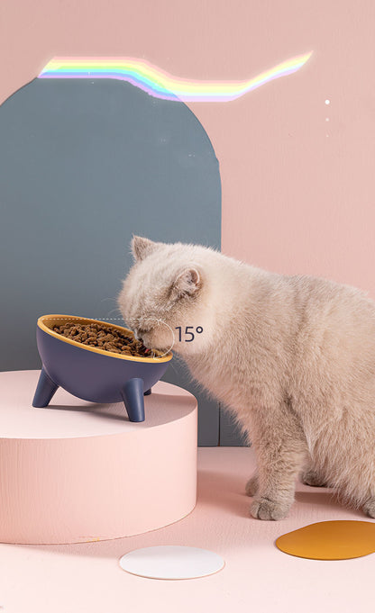 Cat Dog Bowl With Stand Pet Feeding Food Bowls Dogs Bunny Rabbit Nordic Color Feeder Product Supplies Pet Accessories 1620903