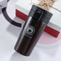 New Stainless Steel Coffee Cup Portable Business Car Gift Water Cup Creative Bouncing Cover Vacuum Cup Custom 1620972801623