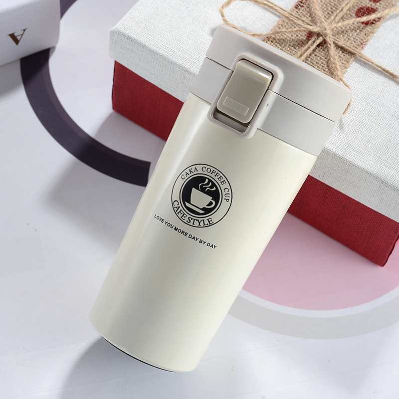 New Stainless Steel Coffee Cup Portable Business Car Gift Water Cup Creative Bouncing Cover Vacuum Cup Custom 1620972801624