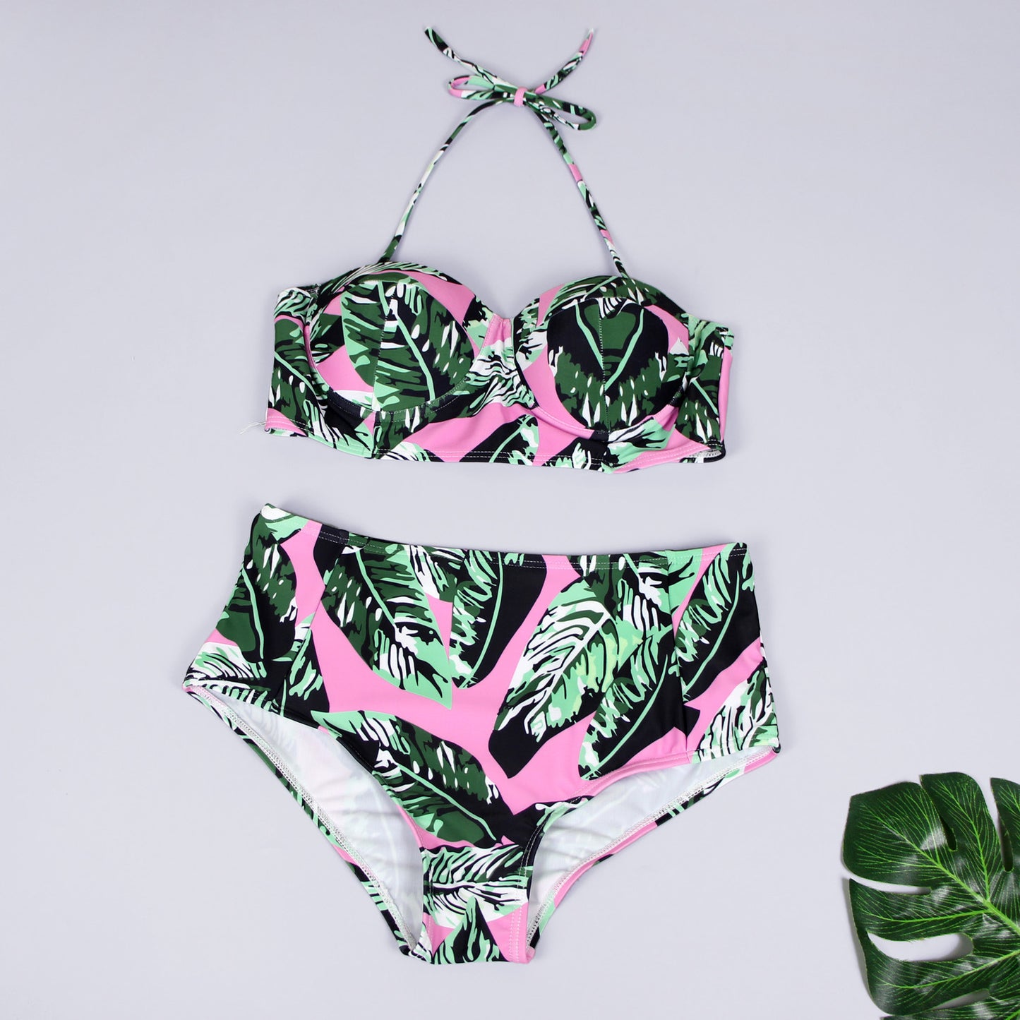Ladies Swimsuit Fashion Print Ladies Split Swimsuit Sexy Bikini 1620975245193