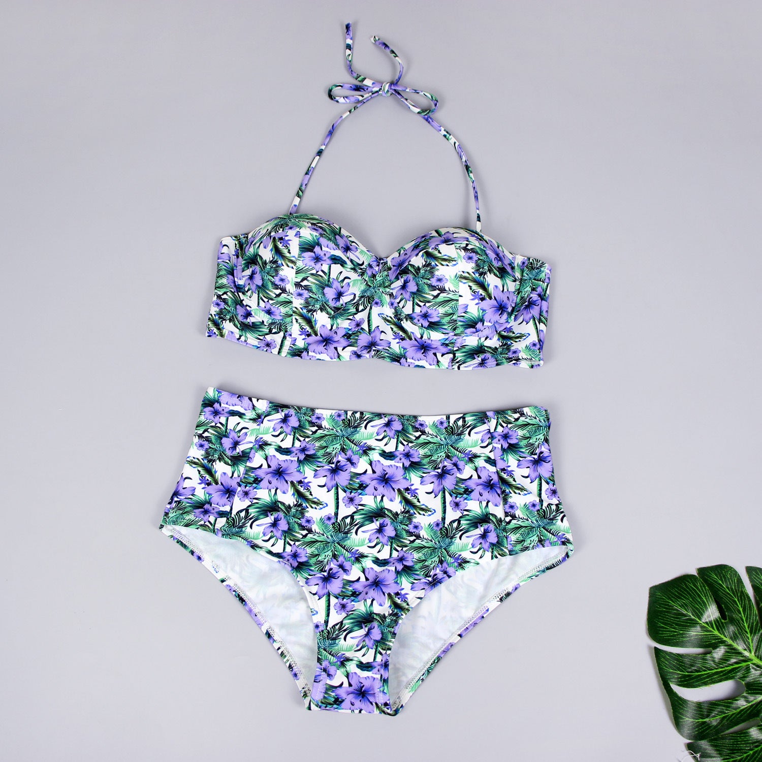 Ladies Swimsuit Fashion Print Ladies Split Swimsuit Sexy Bikini 1620975245203