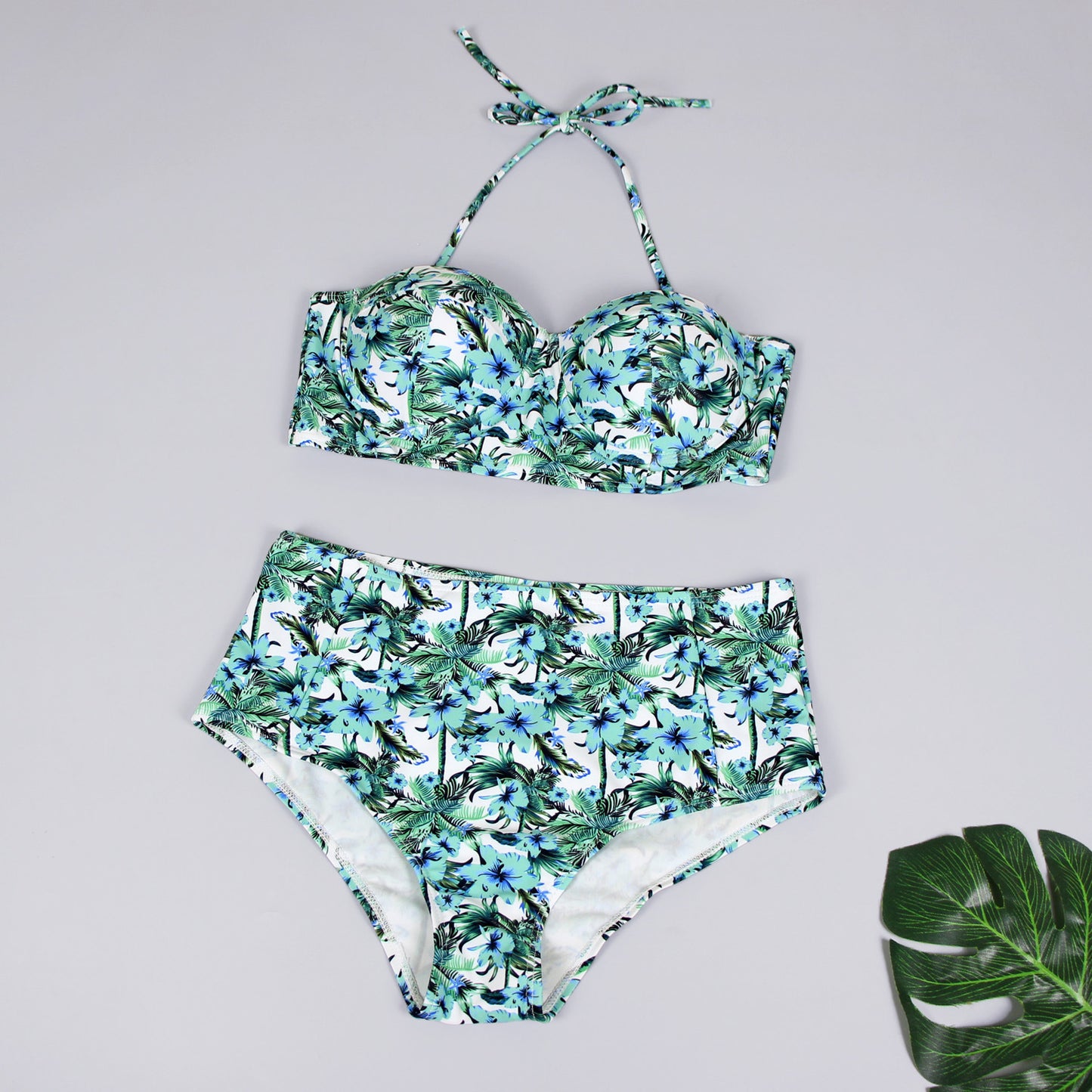 Ladies Swimsuit Fashion Print Ladies Split Swimsuit Sexy Bikini 1620975245492