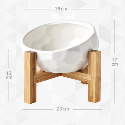Yuanmiao Cat Bowl Ceramic Cat Food Bowl Protect Cervical Spine Cat Double Bowl Dog Water Bowl Food Bowl Dog Bowl Pet Bowl 162