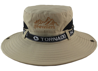 Men'S Outdoor Summer Sunshade Cover Face Fisherman Straw Hat Fishing Sun Hat 1621066141588