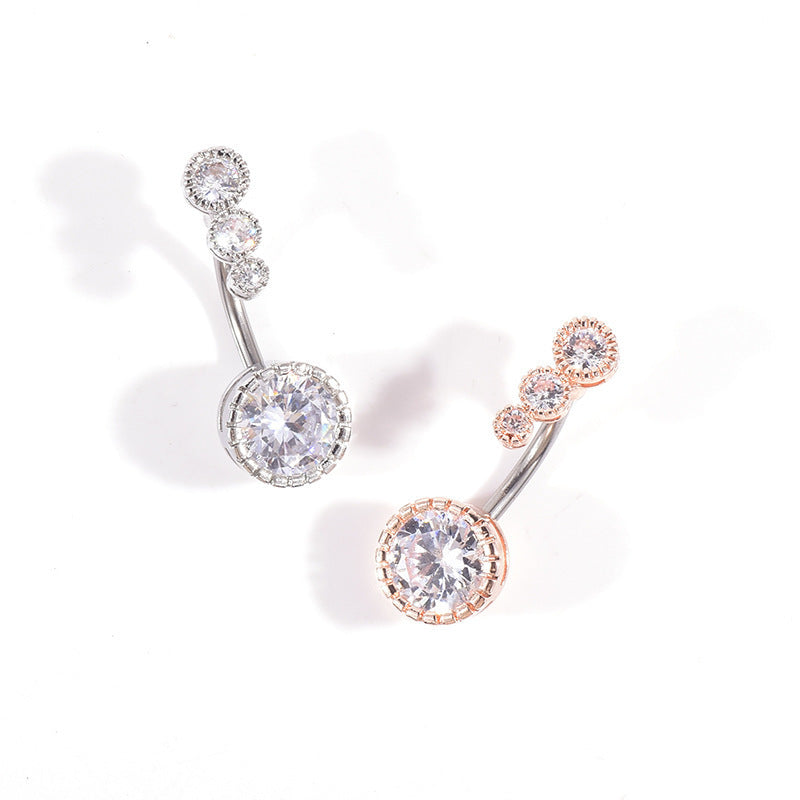 Navel-Ring Barbell Belly-Button Piercing Stainless-Steel Ombligo Stud Body-Jewelry Women 1621134793279