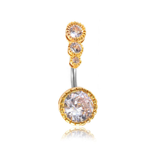 Navel-Ring Barbell Belly-Button Piercing Stainless-Steel Ombligo Stud Body-Jewelry Women 1621134793280