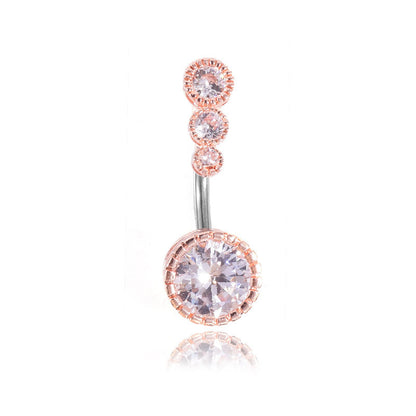 Navel-Ring Barbell Belly-Button Piercing Stainless-Steel Ombligo Stud Body-Jewelry Women 1621134793281