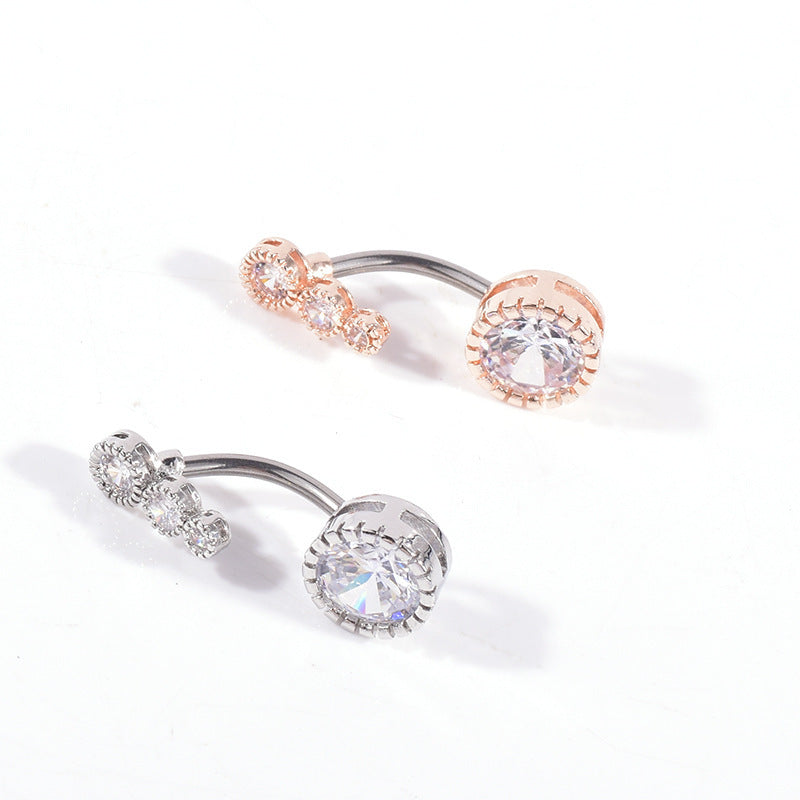 Navel-Ring Barbell Belly-Button Piercing Stainless-Steel Ombligo Stud Body-Jewelry Women 1621134794280