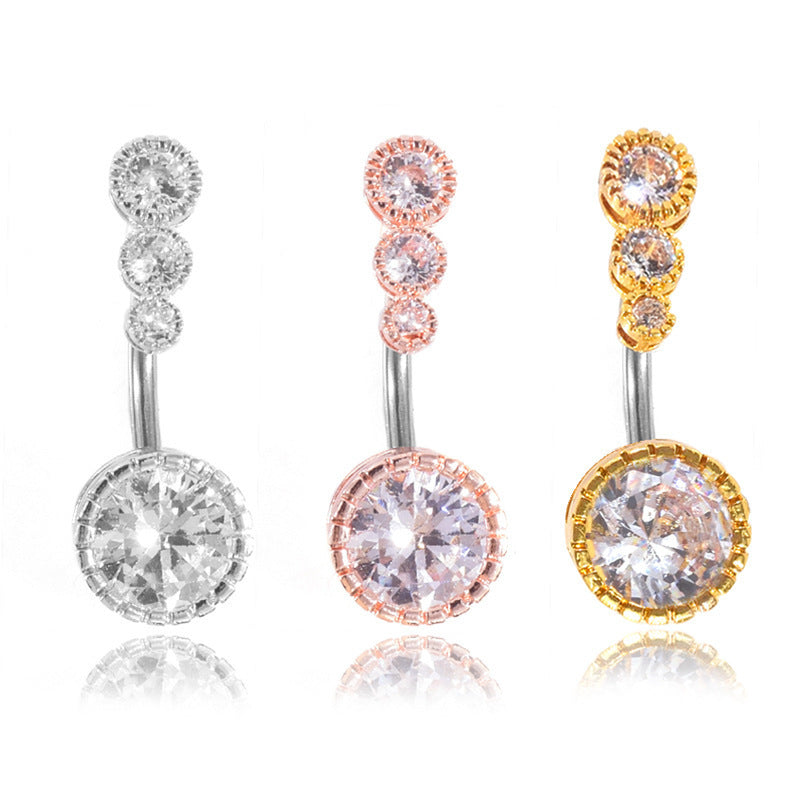 Navel-Ring Barbell Belly-Button Piercing Stainless-Steel Ombligo Stud Body-Jewelry Women 1621134794281