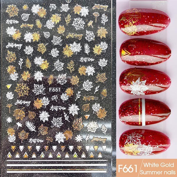 Japanese Three-dimensional 5D Embossed Nail Stickers 1621142660174