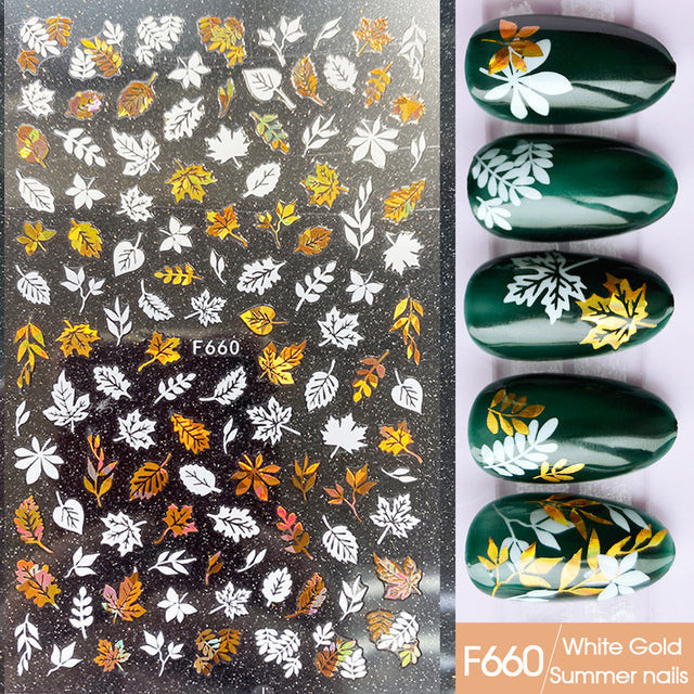 Japanese Three-dimensional 5D Embossed Nail Stickers 1621142660178