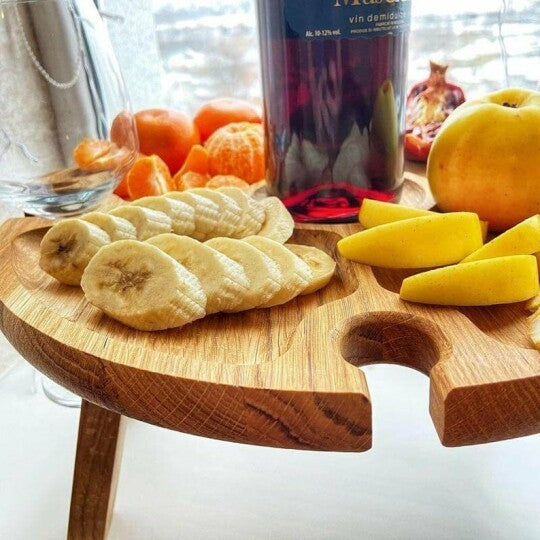 Portable Fruit Snack Wine Glass Table Foldable Small Table 1621154919582