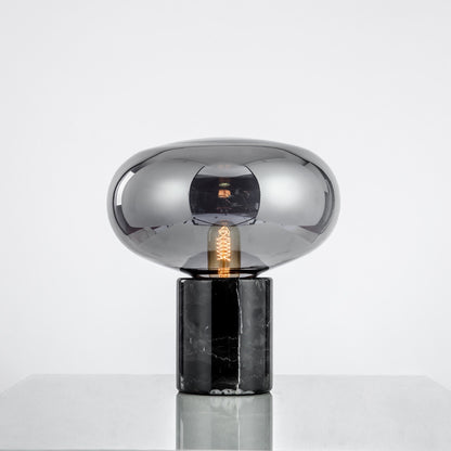 Modern Minimalist Marble Smoky Gray Living Room Bedroom Study Light Luxury Table Lamp 1621221991556