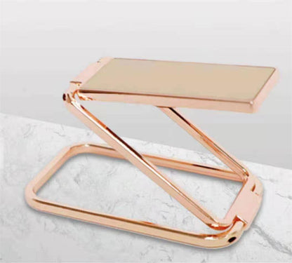 Mobile Phone Bracket Folding Ring Desktop Flat Retractable Magnetic Absorption Vehicle Metal Square Live Broadcasting Bracket - 图片 7