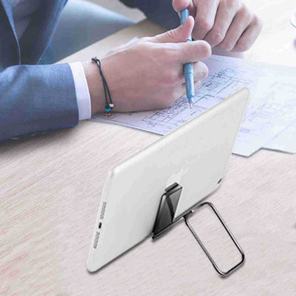 Mobile Phone Bracket Folding Ring Desktop Flat Retractable Magnetic Absorption Vehicle Metal Square Live Broadcasting Bracket - 图片 3