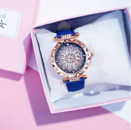 Full Diamond Watch Female Fashion Trend Waterproof Simple Female Watch 1621235539579