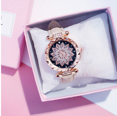 Full Diamond Watch Female Fashion Trend Waterproof Simple Female Watch 1621235539581