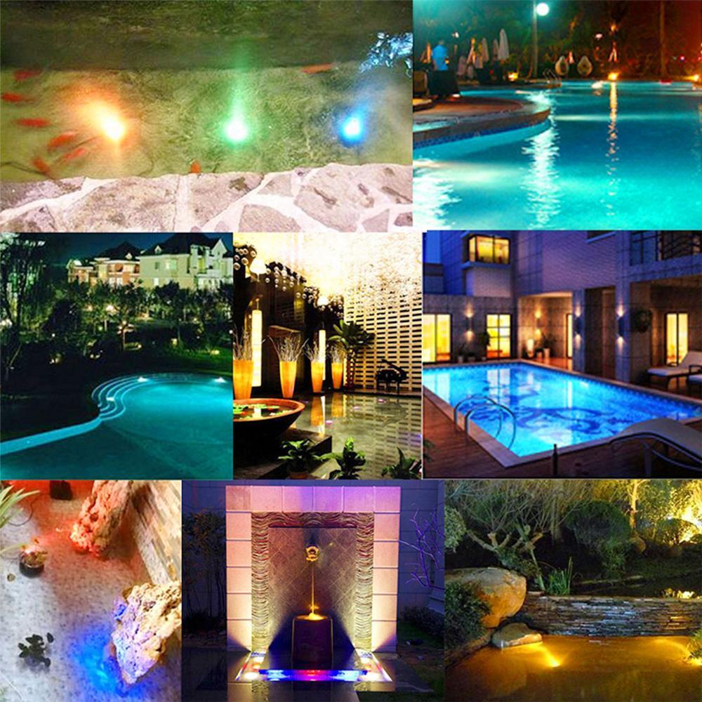 13 Led Submersible Light for Swimming Pool Garden Fountain Bathroom IP68 Waterproof Underwater Lamp with Suction Cup RF Remote - HD Wireless Product #2
