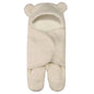 Lamb Plush Sleeping Bag Newborn Baby Swaddling Quilt 1621477101084