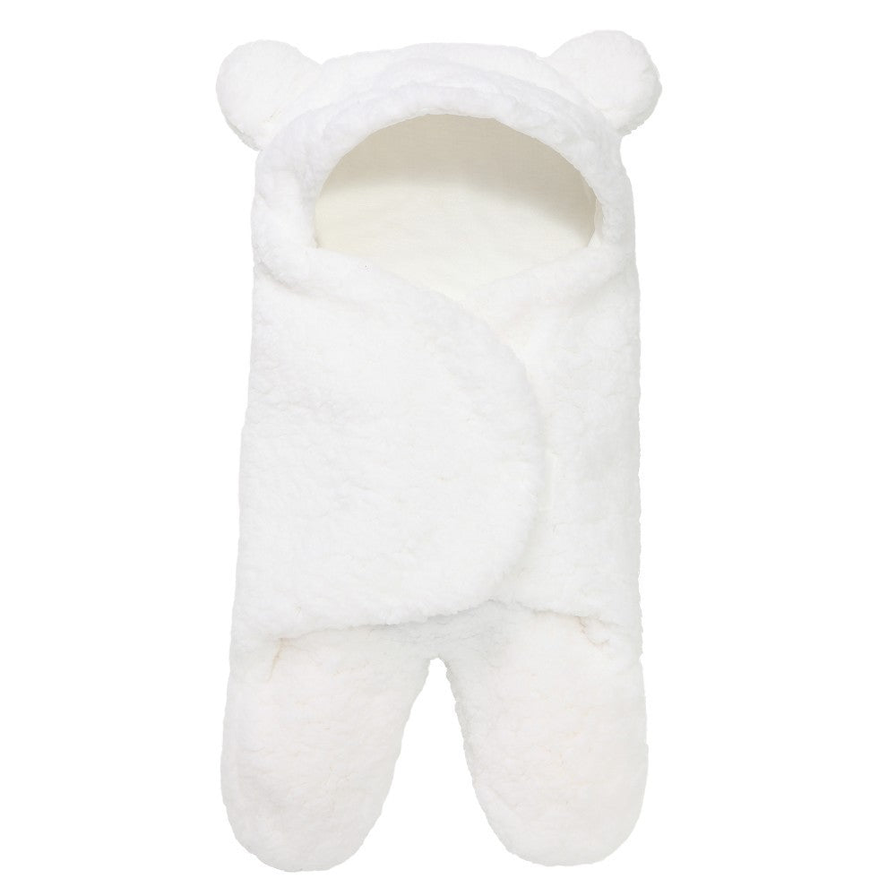 Lamb Plush Sleeping Bag Newborn Baby Swaddling Quilt 1621477101088