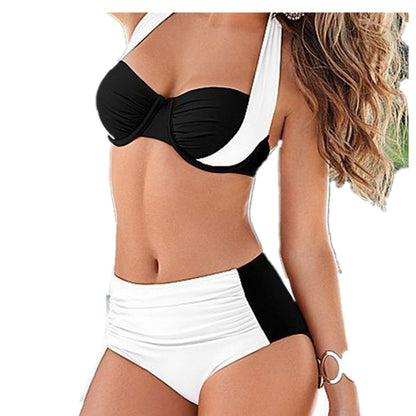 Europe And The United States New Sexy Bikini Swimwear High Waist Swimsuit Women Halter 1621488209096