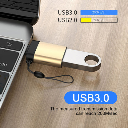 Type-C To Usb3.0 Female Adapter With Chain - 图片 4