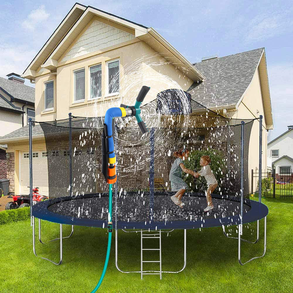Summer Garden Children's Trampoline Sprinkler Outdoor Trampoline Sprinkler Rotating Sprinkler Gardening New Toys 162159223035