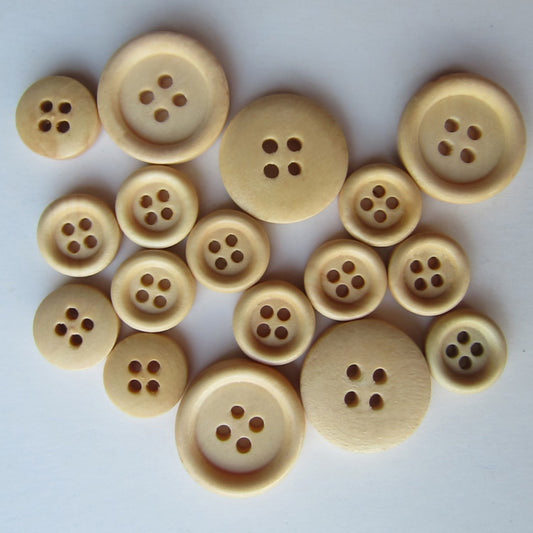 Button Button Monopoly Natural Wood Button Wooden Button 1621650393148