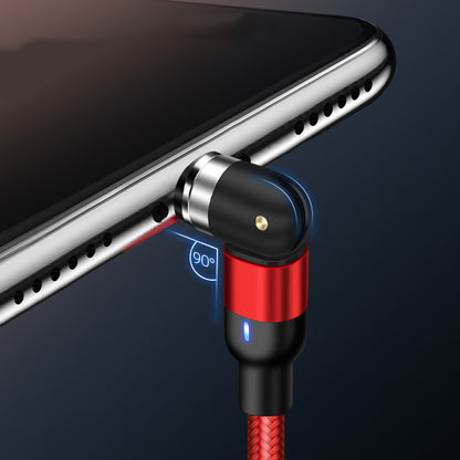 Magnetic Data Cable 540 Degree 180 Degree Rotating Charging Cable Blind Suction Three-in-one Bent Magnetic Cable - 图片 2