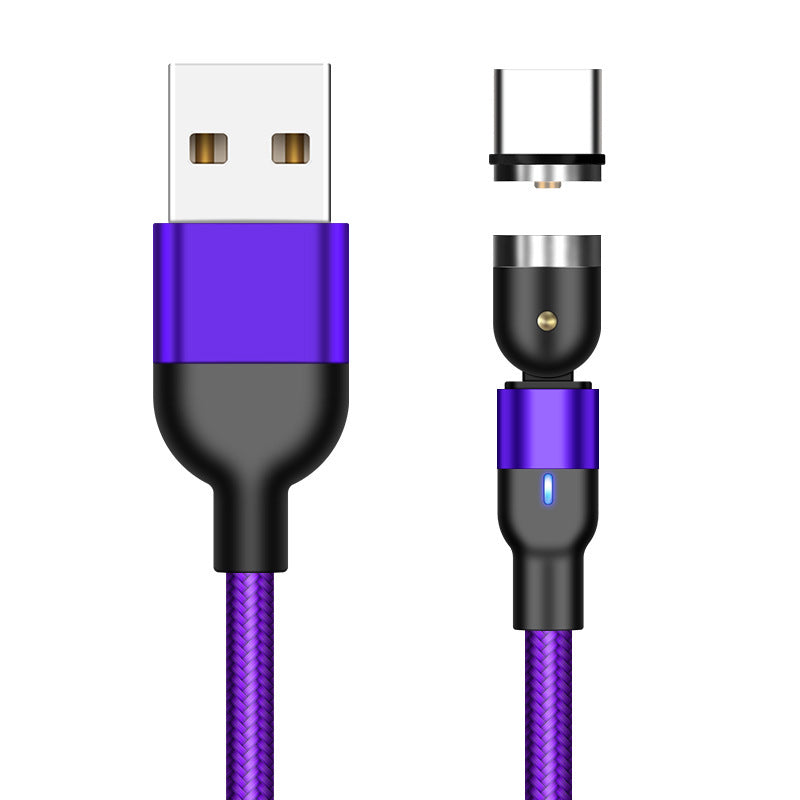 Magnetic Data Cable 540 Degree 180 Degree Rotating Charging Cable Blind Suction Three-in-one Bent Magnetic Cable - 图片 8